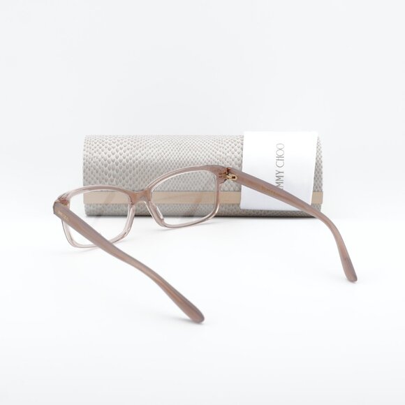 Jimmy Choo JC225 0FWM 00 Rectangle 52mm Eyeglasses - Transparent Nude - Picture 9 of 10